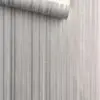 PAPEL DE PAREDE IMPORTADO LISTRADO CINZA E PRATA VINÍLICO LUXO