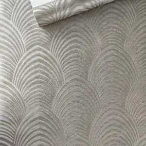 PAPEL DE PAREDE IMPORTADO ESCAMAS DOURADO ESCURO VINÍLICO LUXO
