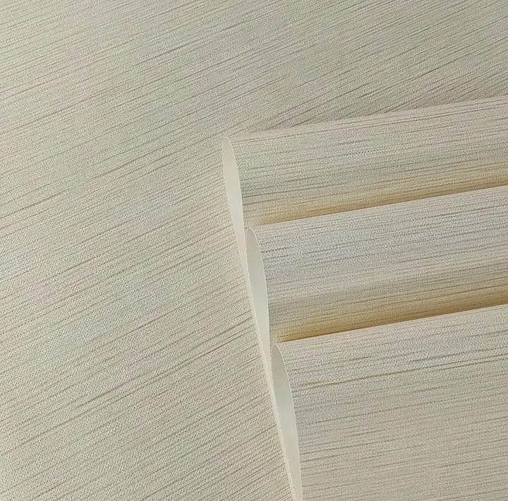 PAPEL DE PAREDE IMPORTADO LINHO BEGE CLARO DOURADO VINÍLICO LUXO