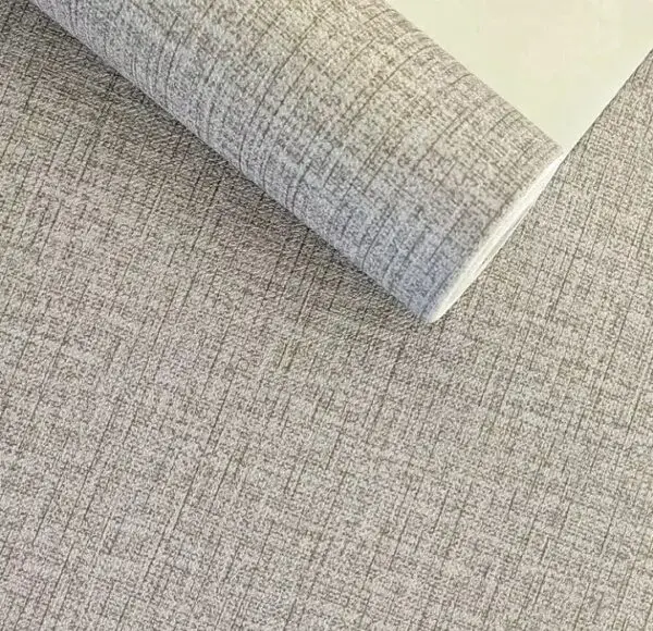 PAPEL DE PAREDE IMPORTADO LINHO MARROM CLARÍSSIMO ACINZENTADO VINÍLICO LUXO