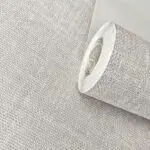 PAPEL DE PAREDE VINÍLICO TEXTURA CINZA PRATA