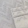 PAPEL DE PAREDE VINÍLICO GEOMÉTRICO CHEVRON CINZA PRATA IMPORTADO