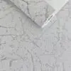 PAPEL DE PAREDE VINÍLICO MÁRMORE CINZA PRATA IMPORTADO