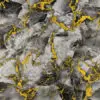 PAPEL DE PAREDE HOMEHAUS IMPORTADO MÁRMORE CINZA PRETO E DOURADO VINÍLICO LAVÁVEL