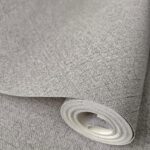 PAPEL DE PAREDE IMPORTADO LINHO CINZA CLARO VINÍLICO LUXO