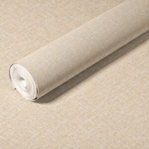 PAPEL DE PAREDE IMPORTADO LINHO BEGE CLARO DOURADO VINÍLICO TEXTURIZADO