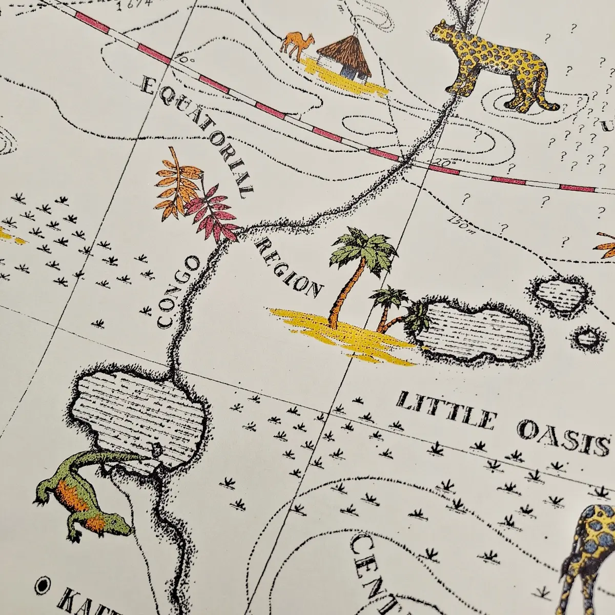 PAPEL DE PAREDE IMPORTADO INFANTIL MAPA SAFARI EXPLORADOR VINILIZADO HOMEHAUS